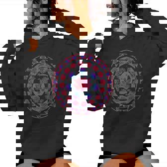 Flor De Loto Flor Sagrada Mandala Diseño De Loto Flor De Sudadera con capucha para mujer - Regaloses