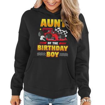 Formula Race Car Aunt Of Birthday Boy Party Racing Women Hoodie - Monsterry UK