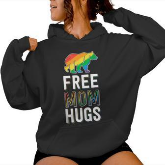 Free Mom Hugs Pride Proud Mom Lgbtq Parent Lgbt Women Hoodie - Monsterry