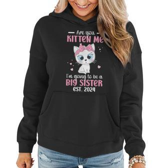 Big Sister To Be 2024 Promoted To Big Sister 2024 Women Hoodie | Mazezy