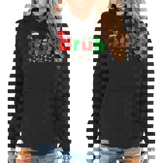 Bruh Merry Christmas Pajama Family Xmas Boy Women Hoodie | Mazezy