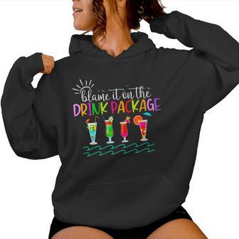 Cruise Summer 2024 Blame It On The Drink Package Women Hoodie - Monsterry DE