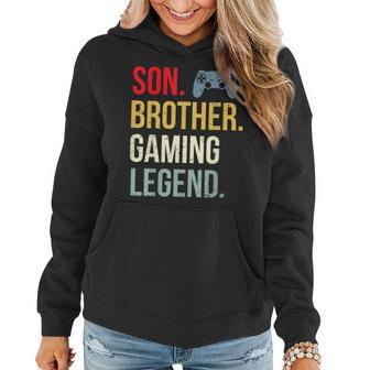 Gaming Boys Girls Gamer Brother Video Game Women Hoodie - Thegiftio UK