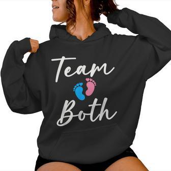 Gender Reveal Team Both Boy Or Girl Baby Shower Women Hoodie - Monsterry