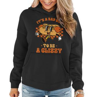 Groovy It's A Bad Day To Be A Glizzy Hot Dog Humor Women Hoodie - Monsterry