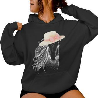 Hat Derby Day 2024 Cute Horse Derby Party 150Th Women Hoodie - Monsterry