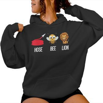Hose Bee Lion Firefighter Animal Lover Women Hoodie - Monsterry