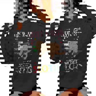 Just A Girl Who Loves Sloths Sloths Lover Women Hoodie - Thegiftio