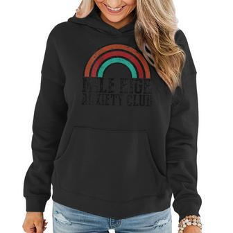 Mile High Anxiety Club Sarcastic Flying Pilot Women Hoodie - Monsterry AU