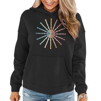 Oboe Retro Rainbow Oboe Player Orchestra Band Women Hoodie - Monsterry AU