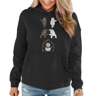 Panda Panda Fusion Cute Polar Bear Women Hoodie - Monsterry