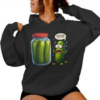 Pickle Surprise Of Sliced Pickles Pickle Women Women Hoodie - Monsterry CA