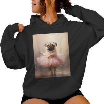 Pug Dancing Cute Pug Girls Pug Lover Pug Women Hoodie | Mazezy
