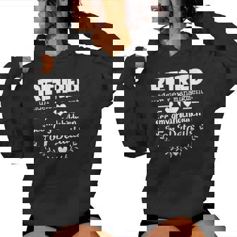 Retirement New Retired Grandma Women Hoodie - Thegiftio