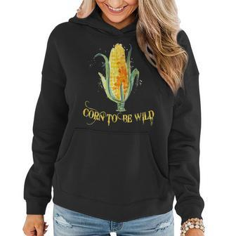Saying Fun Sarcastic Quote Meme Pun Corn Cob Women Hoodie - Monsterry DE