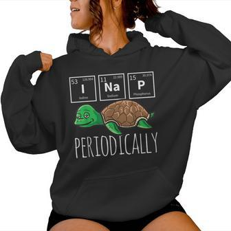 Science I Nap Periodic Table Meme Meh Sea Turtle Women Hoodie - Monsterry UK