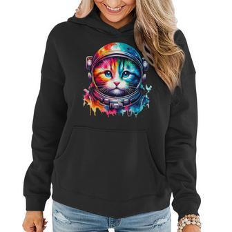 Space CatCat Astronaut For Cat Lover Women Hoodie | Mazezy