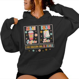 Sped Teacher Special Education First Coffee Then Data Women Hoodie - Monsterry UK