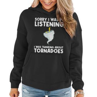 Tornado For Hurricane Weather Chaser Women Hoodie - Monsterry UK