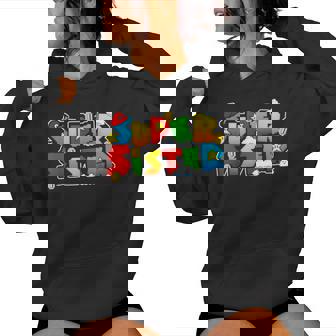 Gamer Super Family Matching Game For Sister Women Hoodie | Mazezy