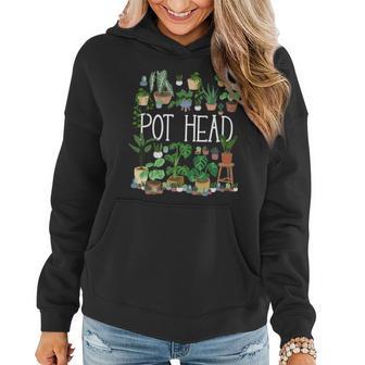 Gardening Potted Plant Lover Pot Head Gardener Garden Women Hoodie - Monsterry AU