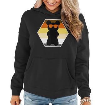 Gay Bear With Sunglasses Rainbow Gay Bear Women Hoodie - Monsterry