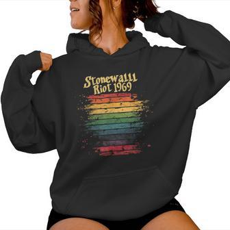 Gay Pride Month Rainbow Flag Stonewall Riot 1969 Lgbtq Women Hoodie - Monsterry UK