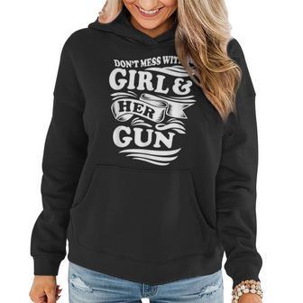 A Girl And Her Gun For Shooters Or Gun Range Women Hoodie - Monsterry UK