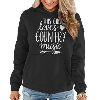 This Girl Loves Country Music Country Music Lover Women Hoodie - Monsterry