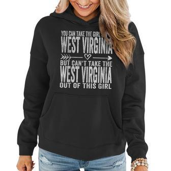 Girl Out Of West Virginia Hometown Home West Virginia Women Hoodie - Seseable