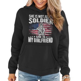 My Girlfriend Is A Soldier Proud Military Boyfriend Women Hoodie - Monsterry UK