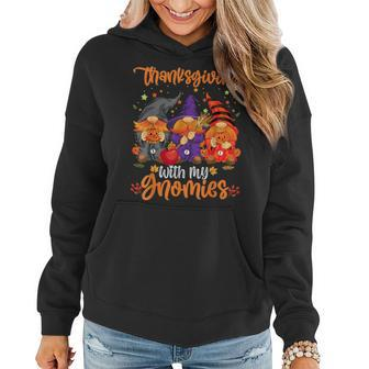 Gnome Thanksgiving For Gnome Gnomies Lover Women Hoodie - Monsterry