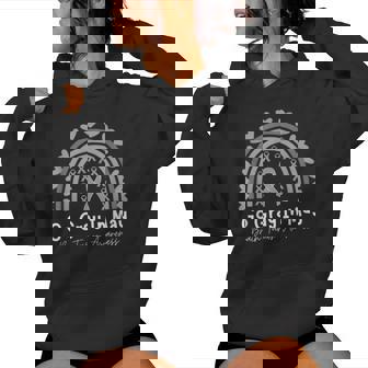 Go Gray In May Support Rainbow Brain Cancer Tumor Awareness Women Hoodie - Thegiftio