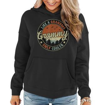 Grammy Like A Grandma Only Cooler Retro Mother's Day Women Hoodie - Monsterry