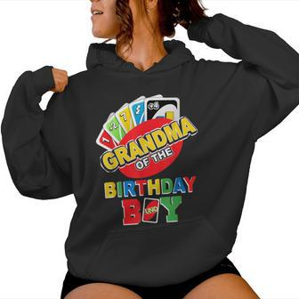 Grandma Of The Birthday Boy Uno Mommy Mama 1St Bday Women Hoodie | Seseable CA