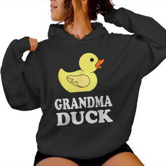 Grandma Duck Mama Rubber Duck Lover Women Hoodie - Monsterry