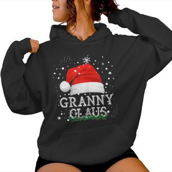 Granny Claus Family Christmas Pjs Grandma Grandmother Women Hoodie - Seseable