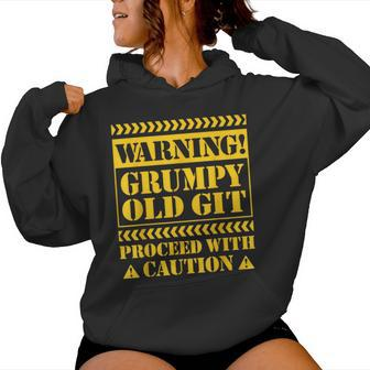 Grumpy Old Git T For Sarcastic Fathers Day Women Hoodie - Thegiftio UK