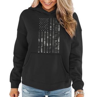 Gun Whisky Beer & Freedom American Flag Camouflage Vintage Women Hoodie - Monsterry UK