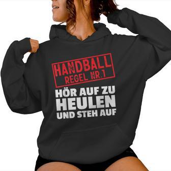 Handball Regel Hör Auf Zu Howl Player Hanballer Kapuzenpullover für Damen - Geschenkecke