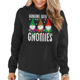 Hanging With My Gnomies Christmas Gnome Xmas Women Women Hoodie - Monsterry AU