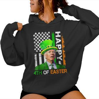 Happy 4Th Of Easter Joe Biden Us Flag Easter Women Hoodie | Mazezy CA