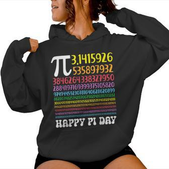 Happy Pi Day Colorful Pi Numbers 314 For Teacher Student Women Hoodie - Monsterry UK