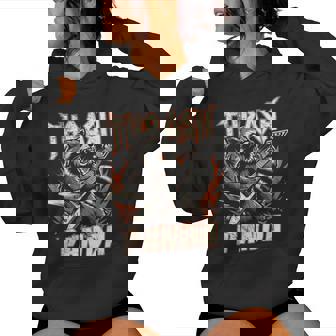 Heavy Metal Raccoon Trash Panda Women Hoodie - Thegiftio