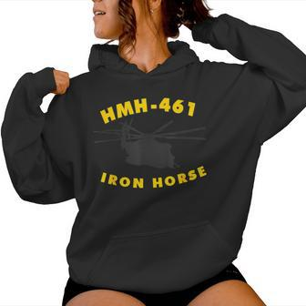 Hmh-461 Iron Horse Ch-53 Super Stallion Helicopter Women Hoodie - Monsterry
