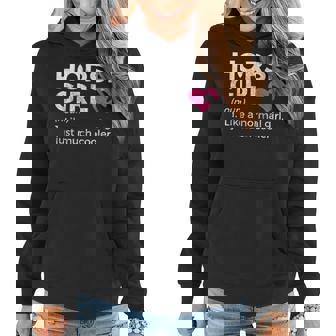 Horse Girl Definition Horse Lover Women Hoodie - Thegiftio