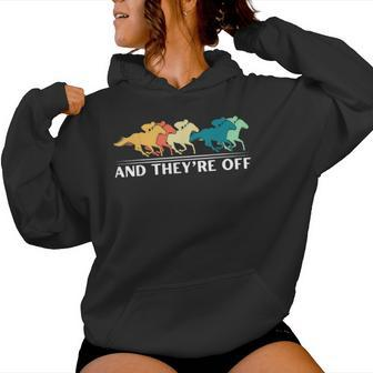 Horse Racing And They're Off Horse Racing Women Hoodie - Seseable
