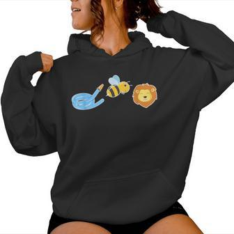 Hose Bee Lion Graphic Animal Women Hoodie - Monsterry