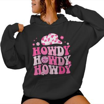 Howdy Southern Western Girl Country Rodeo Cowgirl Disco Women Hoodie | Mazezy
