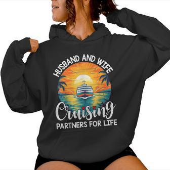 Husband Wife Cruising Partners For Life Cruise Vacation Women Hoodie - Seseable